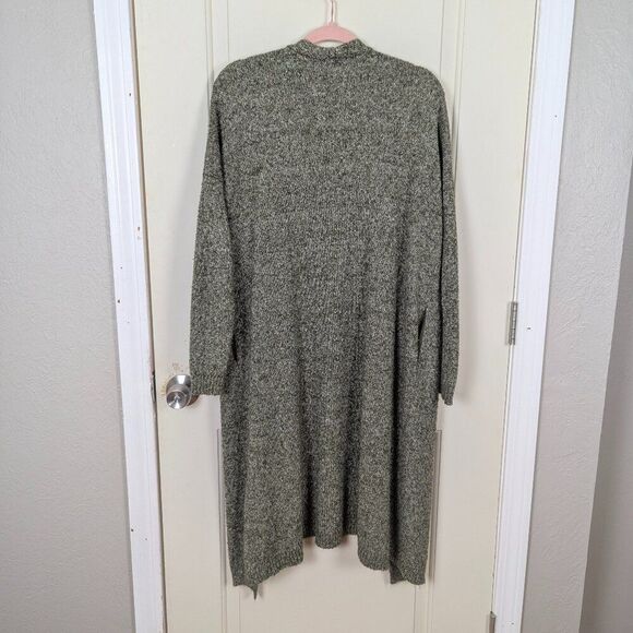 Silence + Noise | Green Long Open Front Cardigan Size Small - Picture 2 of 7